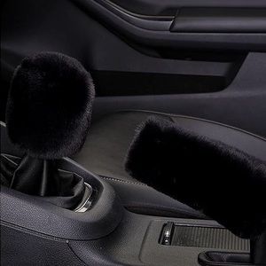 Plush Car Gear Shift Knob Cover